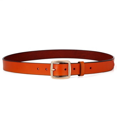 Alkalmi bőr öv fém csattal nőknek