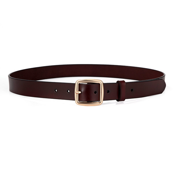 Alkalmi bőr öv fém csattal nőknek