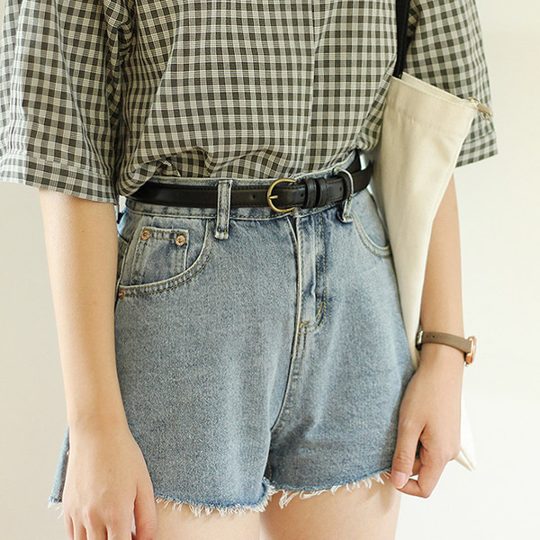 Női bőr öv műbőr vékony modellből