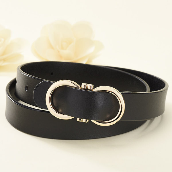 Curea de dama din piele in doua culori