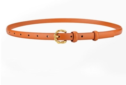 Stílusos női vékony bőr öv nőknek