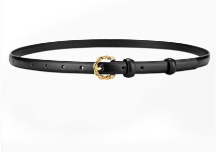 Stílusos női vékony bőr öv nőknek