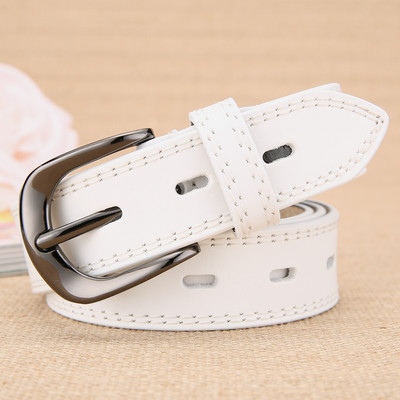 Női bőr öv széles modell csattal