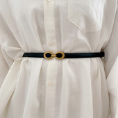 Cureaua subtire de dama cu catarama metalica