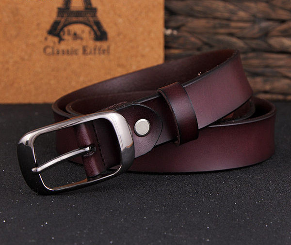 Običan model ženskog remena od eko kože