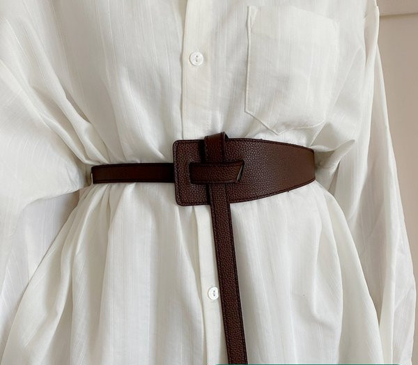 Curea de dama din piele ecologica - model simplu