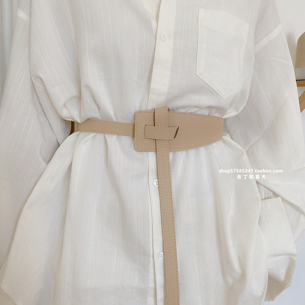 Curea de dama din piele ecologica - model simplu