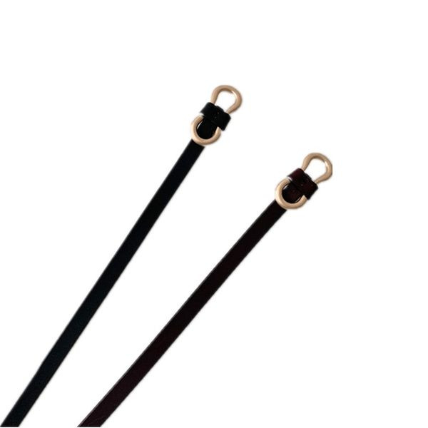 Cureaua subtire din piele de dama cu catarama metalica