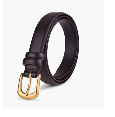 Stílusos női bőr öv négyzet alakú csattal