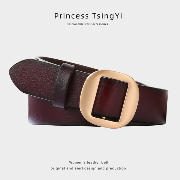 Modern női öv arany csattal