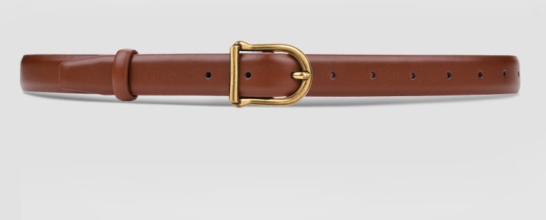 Női alkalmi műbőr öv csattal