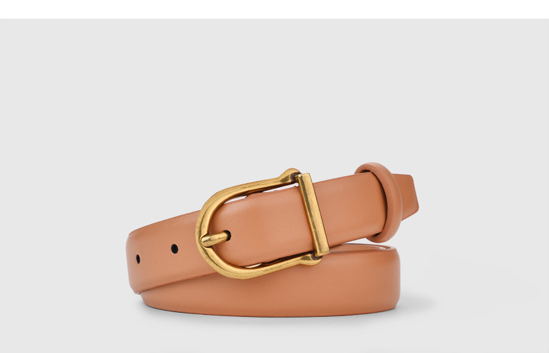 Női alkalmi műbőr öv csattal