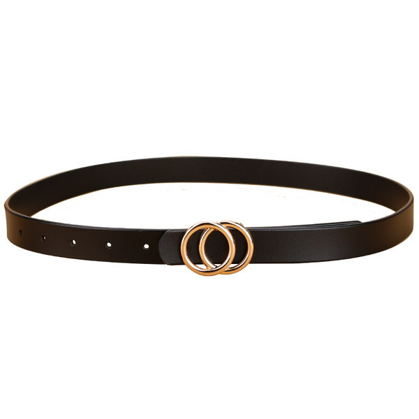 Moderan ženski kožni remen sa okruglim kopčama