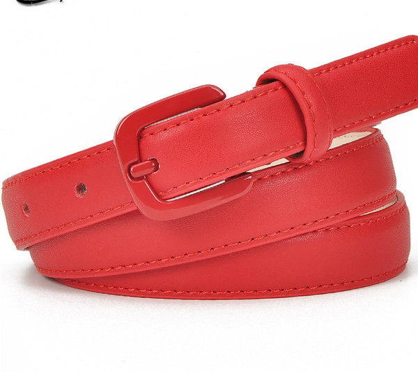 Curea de zi cu zi din piele de dama cu catarama metalica