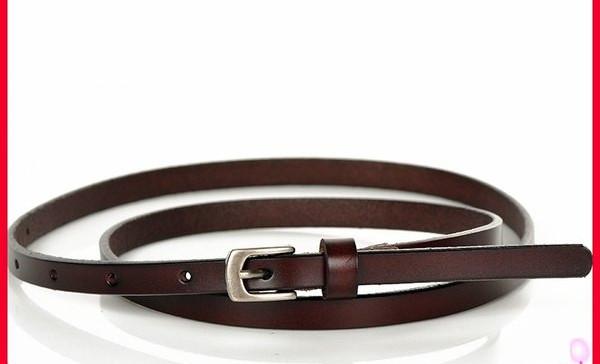 Új modell női bőr öv - fém csattal