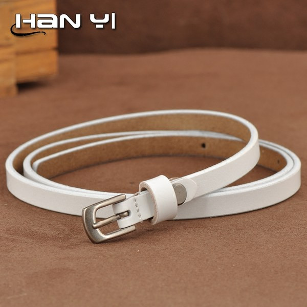 Új modell női bőr öv - fém csattal