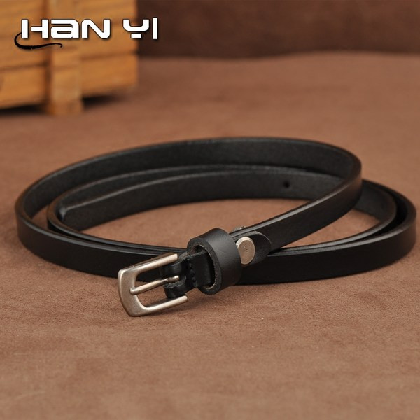 Új modell női bőr öv - fém csattal