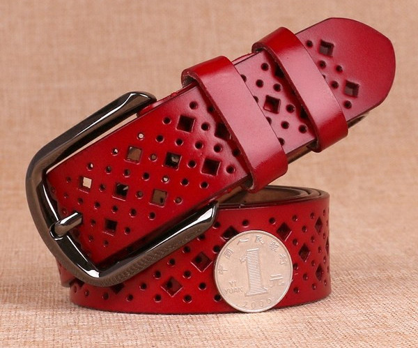 Női mindennapi bőr öv többféle színben