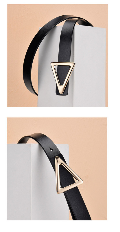 Дамски кожен колан -с метално закопчаване