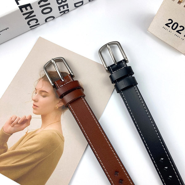 Cureaua din piele negru si maro