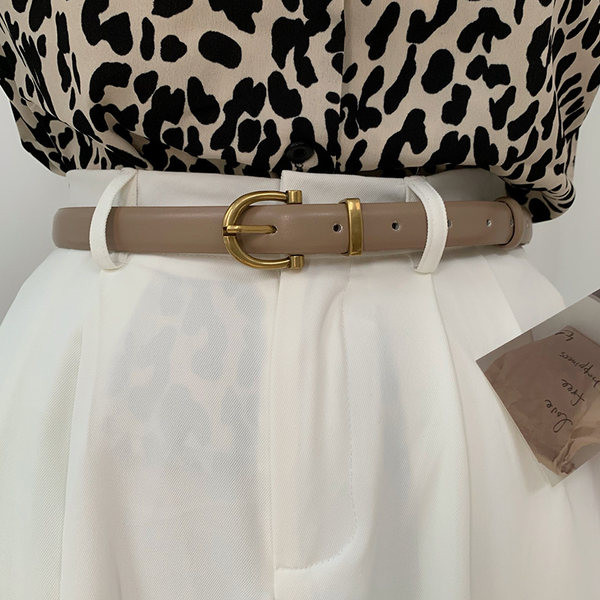 Modern műbőr öv fekete és barna színben