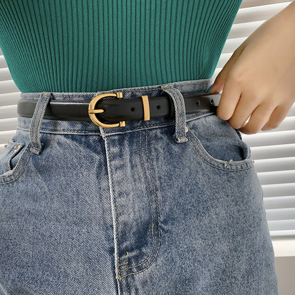 Modern műbőr öv fekete és barna színben