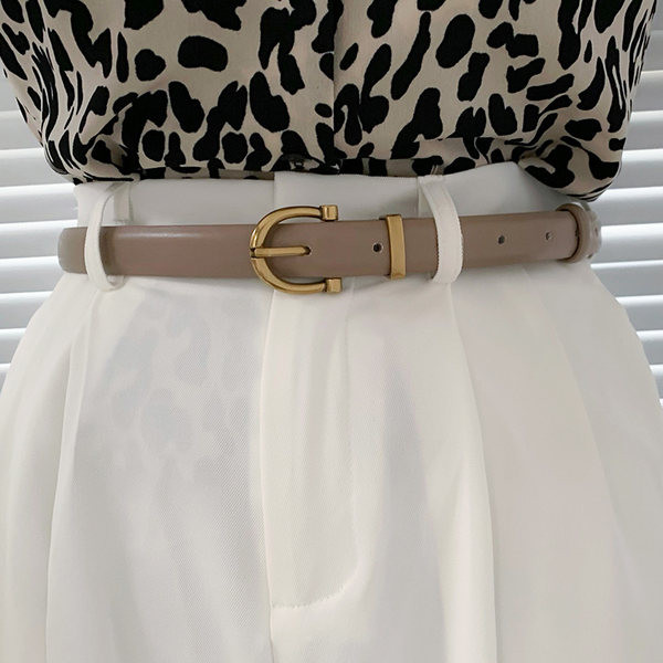 Modern műbőr öv fekete és barna színben