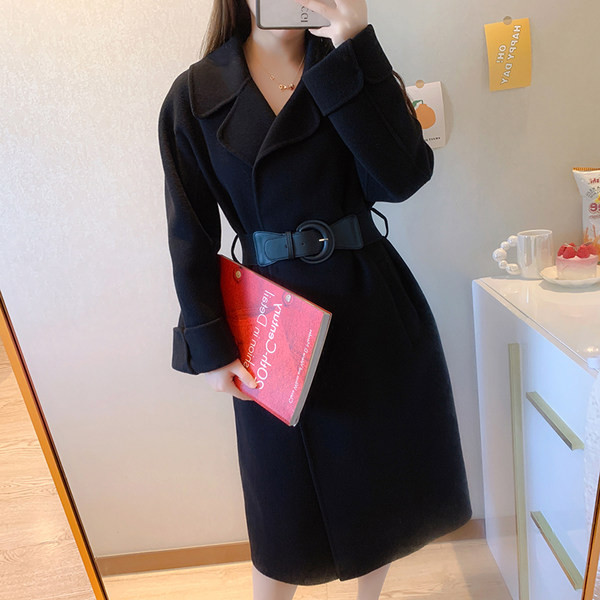 Női széles műbőr öv csattal