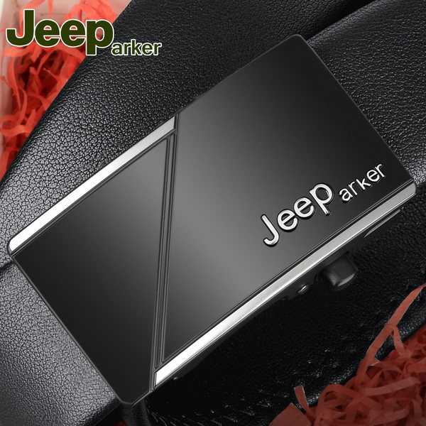 Férfi öv téglalap alakú csattal fekete színben