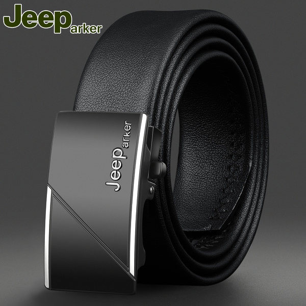 Férfi öv téglalap alakú csattal fekete színben