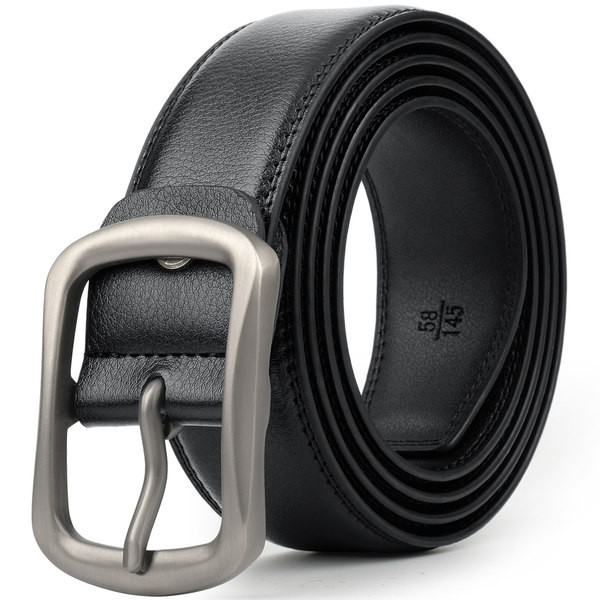 Cureaua barbateasca model simplu cu catarama dreptunghiulara