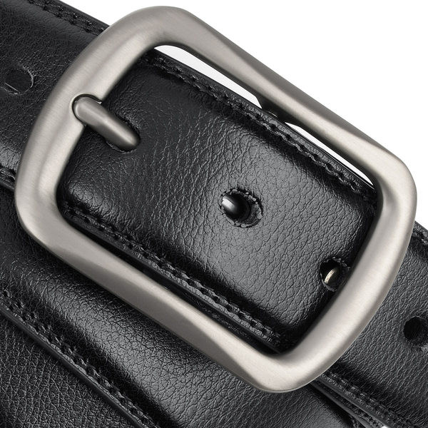 Cureaua barbateasca model simplu cu catarama dreptunghiulara