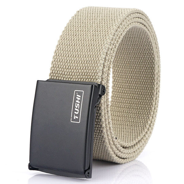 Мъжки платнен колан с катарама -няколко цвята