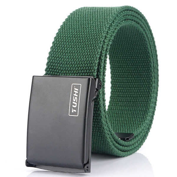 Мъжки платнен колан с катарама -няколко цвята