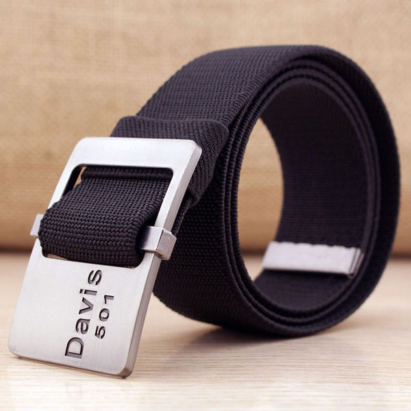 Curea textila cu catarama metalica