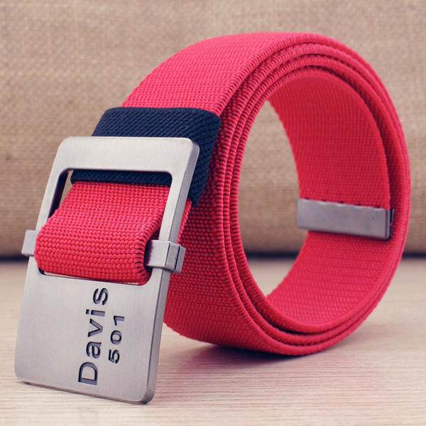 Curea textila cu catarama metalica