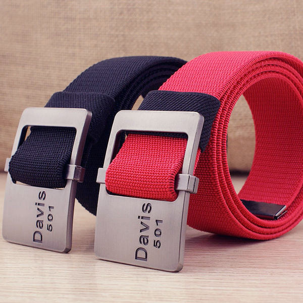 Curea textila cu catarama metalica