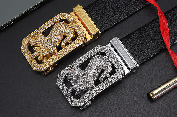 Мъжки модерен колан с камъни 