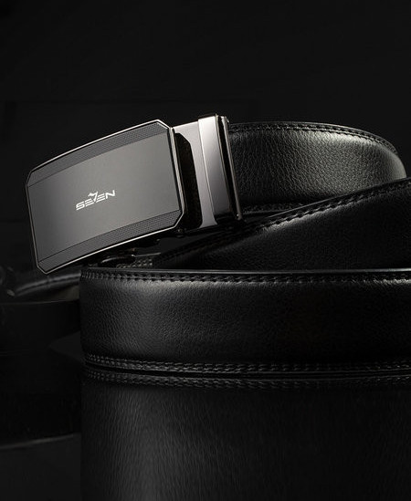 Cureaua eleganta din piele pentru barbati cu catarama patrata metalica