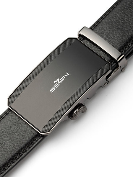 Cureaua eleganta din piele pentru barbati cu catarama patrata metalica