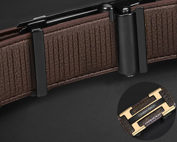 Cureaua eleganta pentru barbati cu imitatie de piele de crocodil