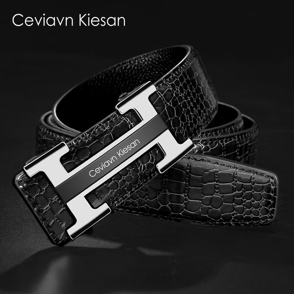 Cureaua eleganta pentru barbati cu imitatie de piele de crocodil