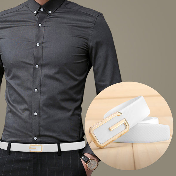 Curea din piele cu catarama metalica