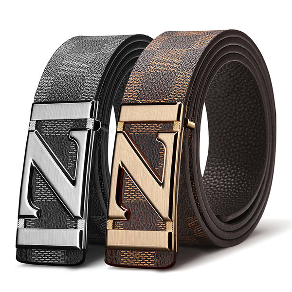 Férfi műbőr öv fém csattal