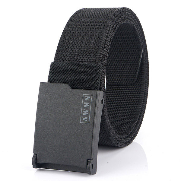 Paprastas tekstilinis diržas su metaline sagtimi