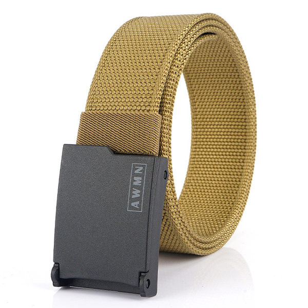 Paprastas tekstilinis diržas su metaline sagtimi