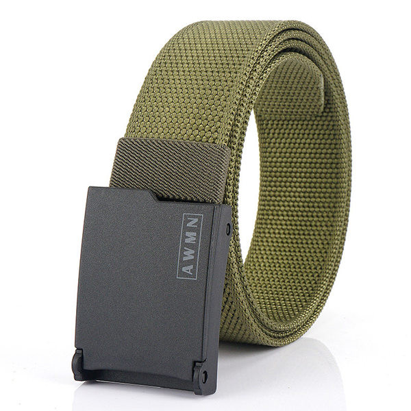 Paprastas tekstilinis diržas su metaline sagtimi