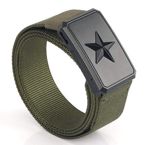 Férfi textil öv díszítéssel és rátéttel