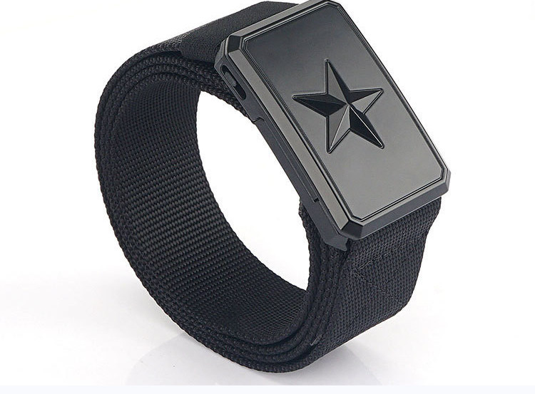 Férfi textil öv díszítéssel és rátéttel