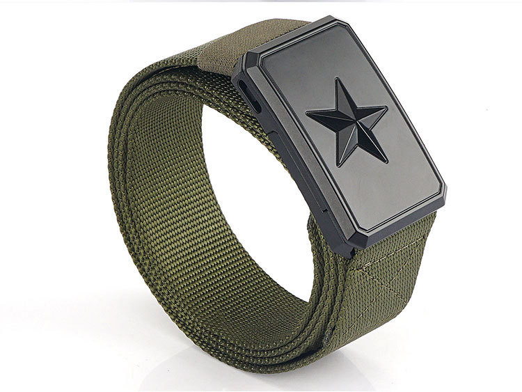 Férfi textil öv díszítéssel és rátéttel